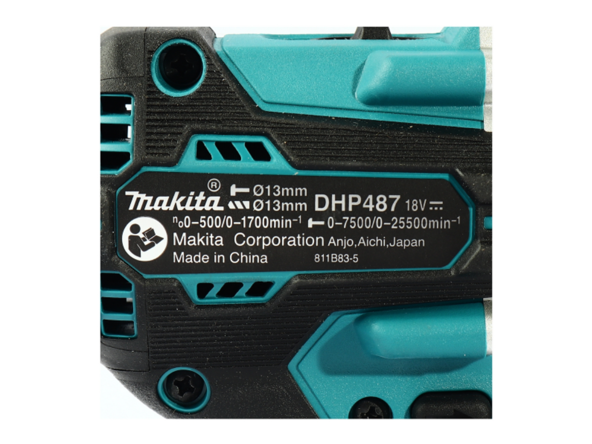 MAKITA สว่านกระแทกไร้สาย 18 โวลต์ ขนาด 13 มม. (1/2 นิ้ว) รุ่น DHP487Z