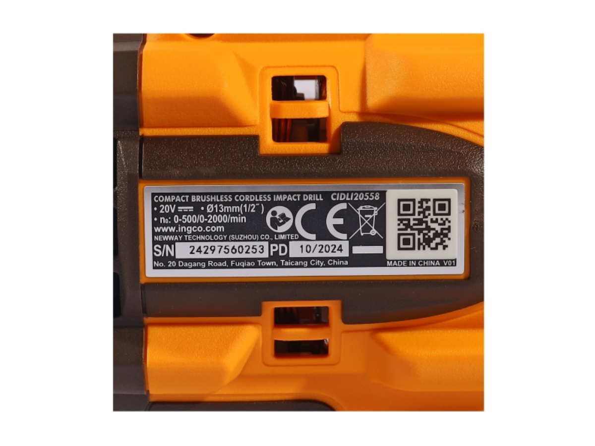 INGCO สว่านกระแทก 20V รุ่น CIDLI20558 หัวจับดอกสว่าน 13 มม.