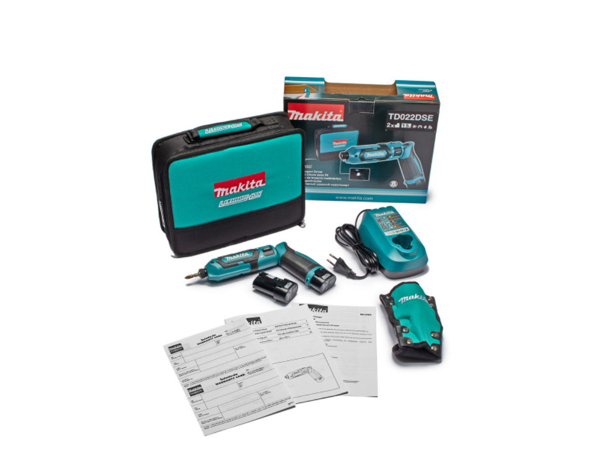 MAKITA สว่านไขควงกระแทกไร้สาย 7.2 โวลต์ 1/4 นิ้ว รุ่น TD022DSE