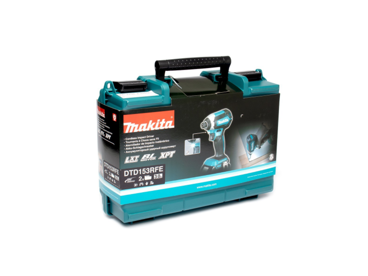 MAKITA สว่านอิมแพคไร้สาย 18 โวลต์ รุ่น DTD153RFE ก้านหกเหลี่ยม 1/4 นิ้ว