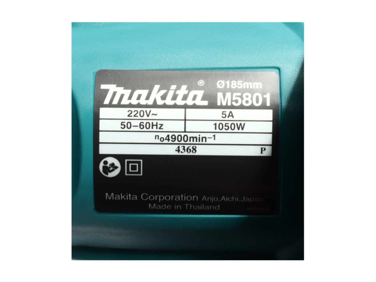 MAKITA เลื่อยวงเดือน กำลังไฟ 1,050 วัตต์ ขนาด 7-1/4นิ้ว (185 มม.) รุ่น M5801B