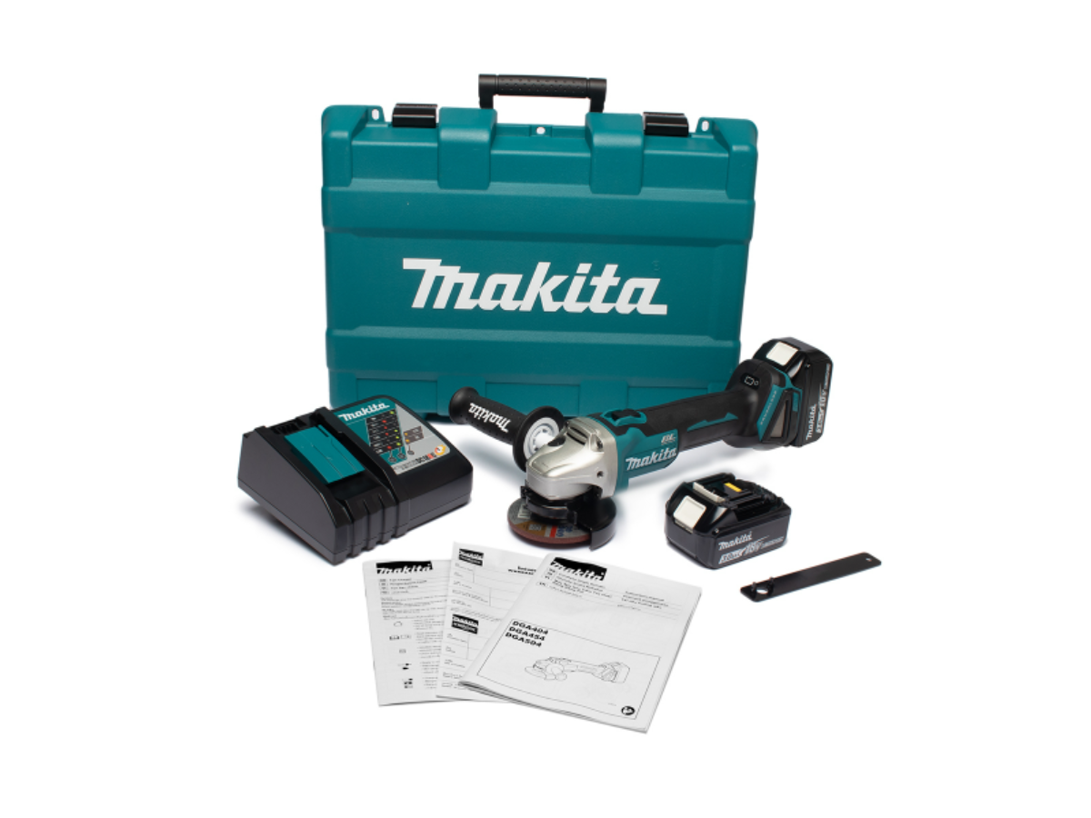 MAKITA เครื่องเจียไร้สาย 18 โวลต์ ขนาด 4 นิ้ว รุ่น DGA404RFE