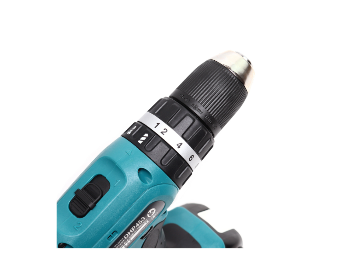 MAKITA สว่านกระแทกไร้สาย 18 โวลต์ ขนาด 13 มม. (1/2 นิ้ว) รุ่น DHP453SF1J