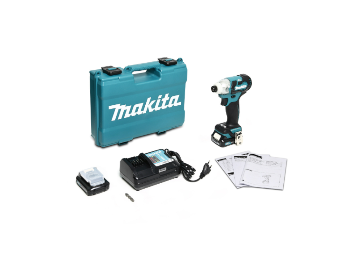 MAKITA สว่านไขควงกระแทกไร้สาย 12 โวลต์ 1/4 นิ้ว รุ่น TD111DWYE