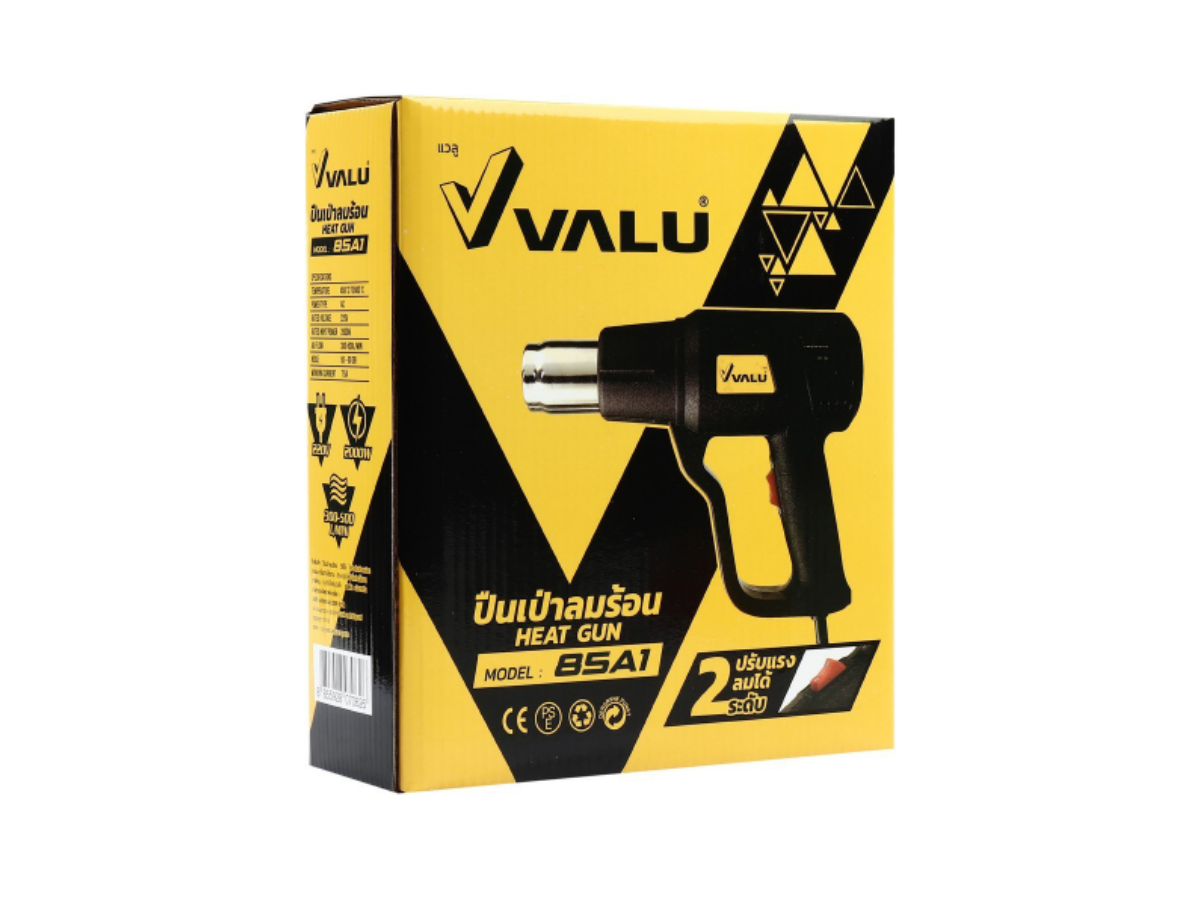 VALU เครื่องเป่าลมร้อนไฟฟ้า กำลังไฟ 2,000 วัตต์ อุณหภูมิ 350-600°C รุ่น 85A1