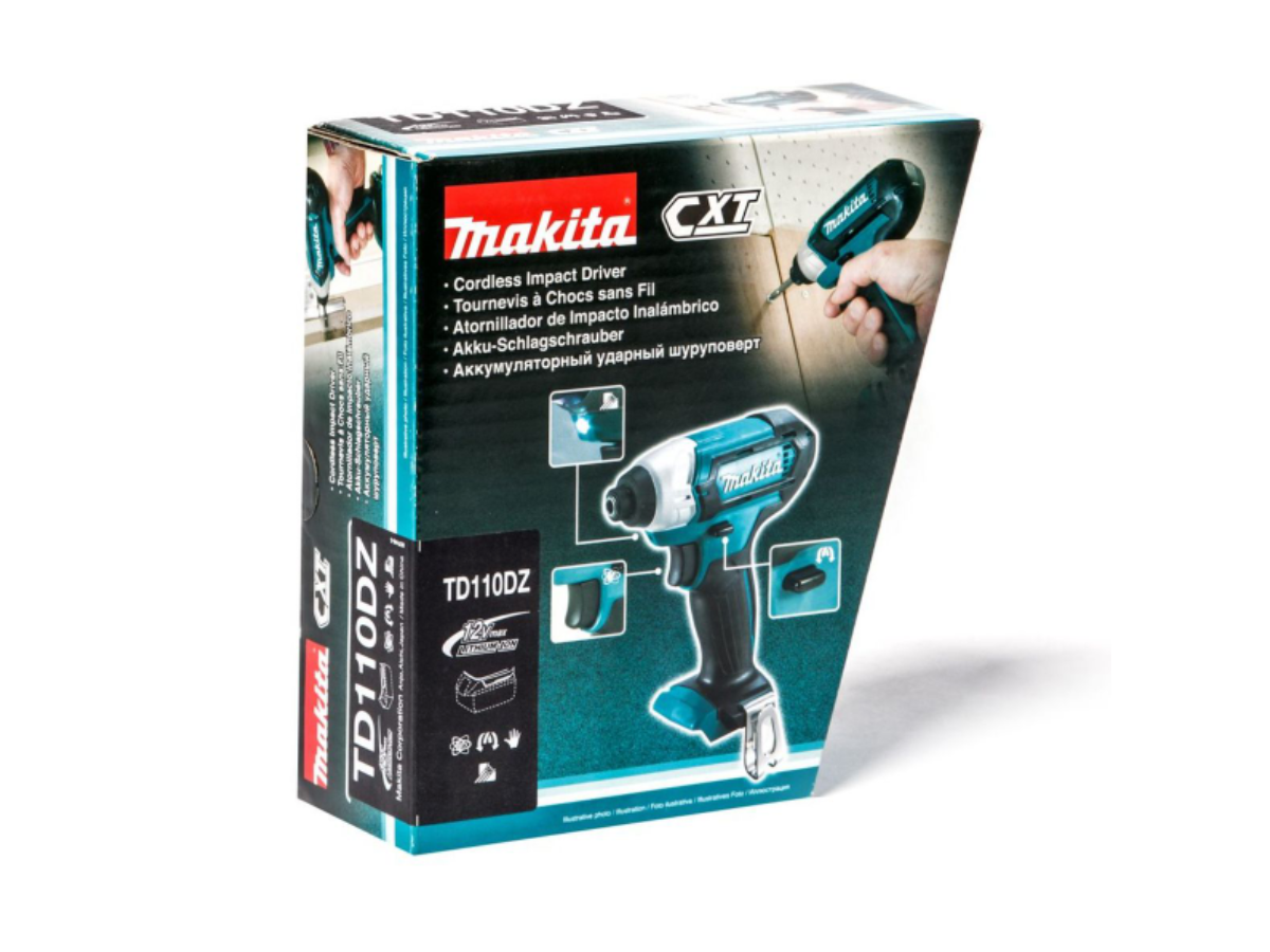 MAKITA สว่านไขควงกระแทกไร้สาย 12 โวลต์ 1/4 นิ้ว รุ่น TD110DZ