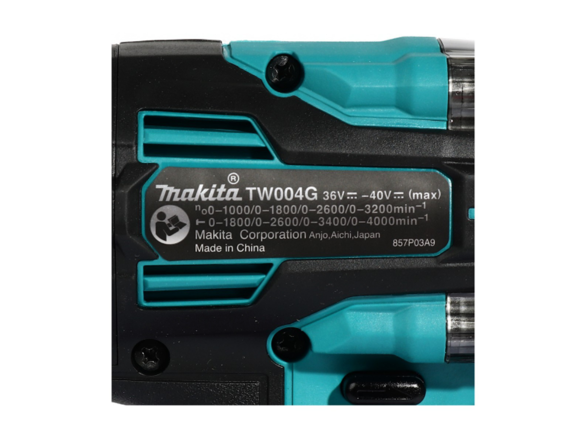 MAKITA เครื่องขันบล๊อกไร้สาย 40 โวลต์ 1/2 นิ้ว รุ่น TW004GD101 แรงบิดสูงสุด 350 นิวตันเมตร รวมแบตเตอรี่และแท่นชาร์จ