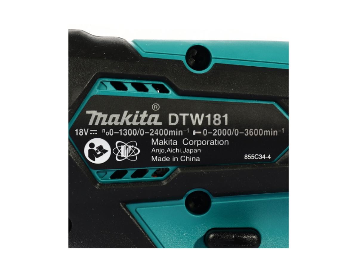 MAKITA เครื่องขันบล๊อกไร้สาย 18 โวลต์ 1/2 นิ้ว รุ่น DTW181RFE