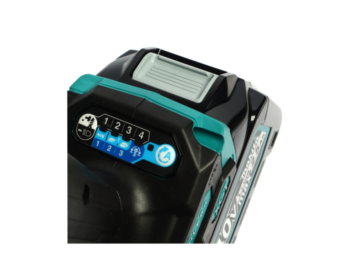 MAKITA สว่านไขควงกระแทกไร้สาย 40 โวลต์ 1/4 นิ้ว รุ่น TD001GD201 แรงบิดสูงสุด 220 นิวตันเมตร รวมแบตเตอรี่และแท่นชาร์จ
