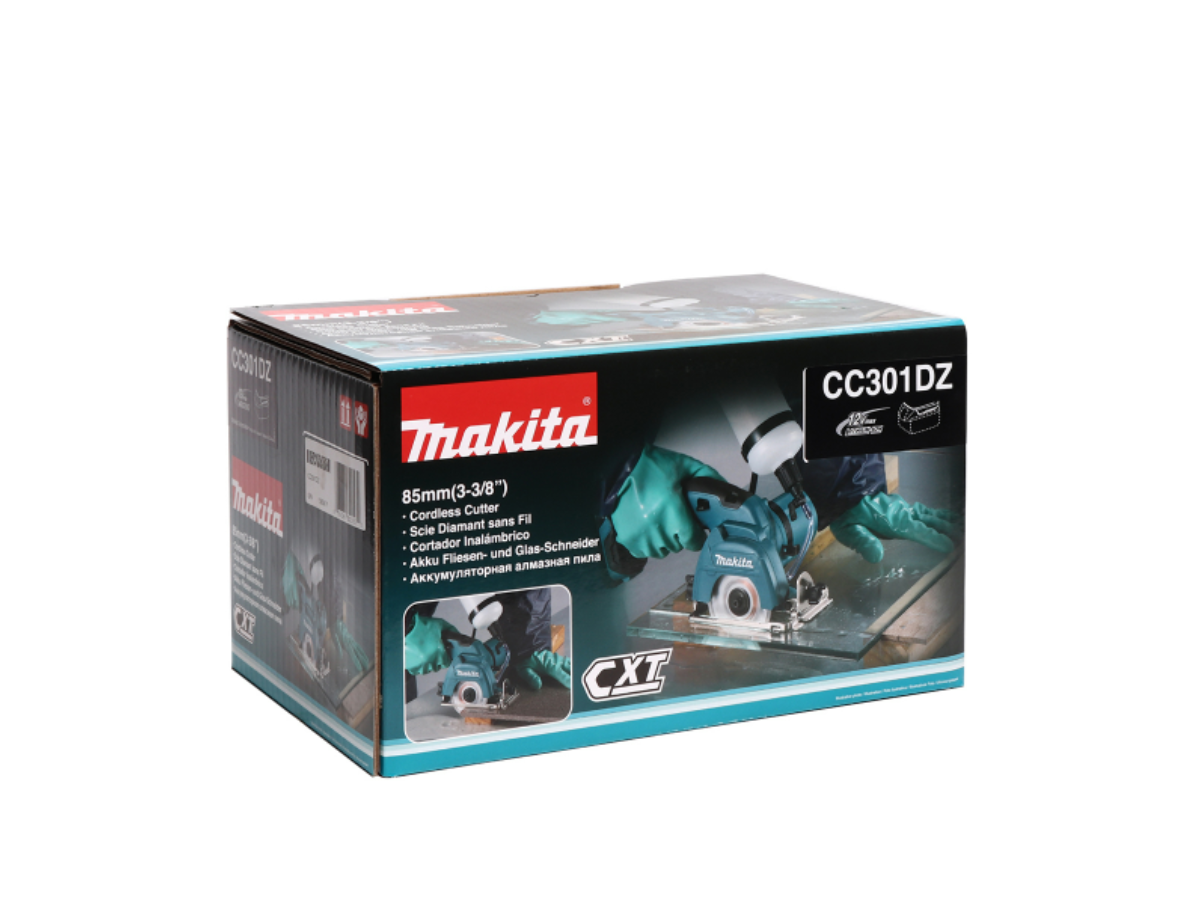 MAKITA เครื่องตัดกระจกไร้สาย 12 โวลต์ ขนาด 85 มม. (3-3/8 นิ้ว) รุ่น CC301DZ 