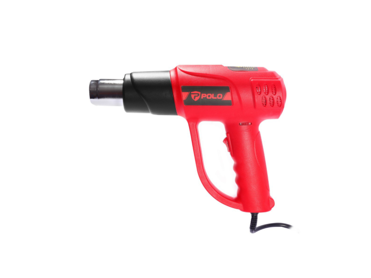 POLO เครื่องเป่าลมร้อนไฟฟ้า กำลังไฟ 2,000 วัตต์ อุณหภูมิสูงสุด 60-600°C รุ่น QG-001