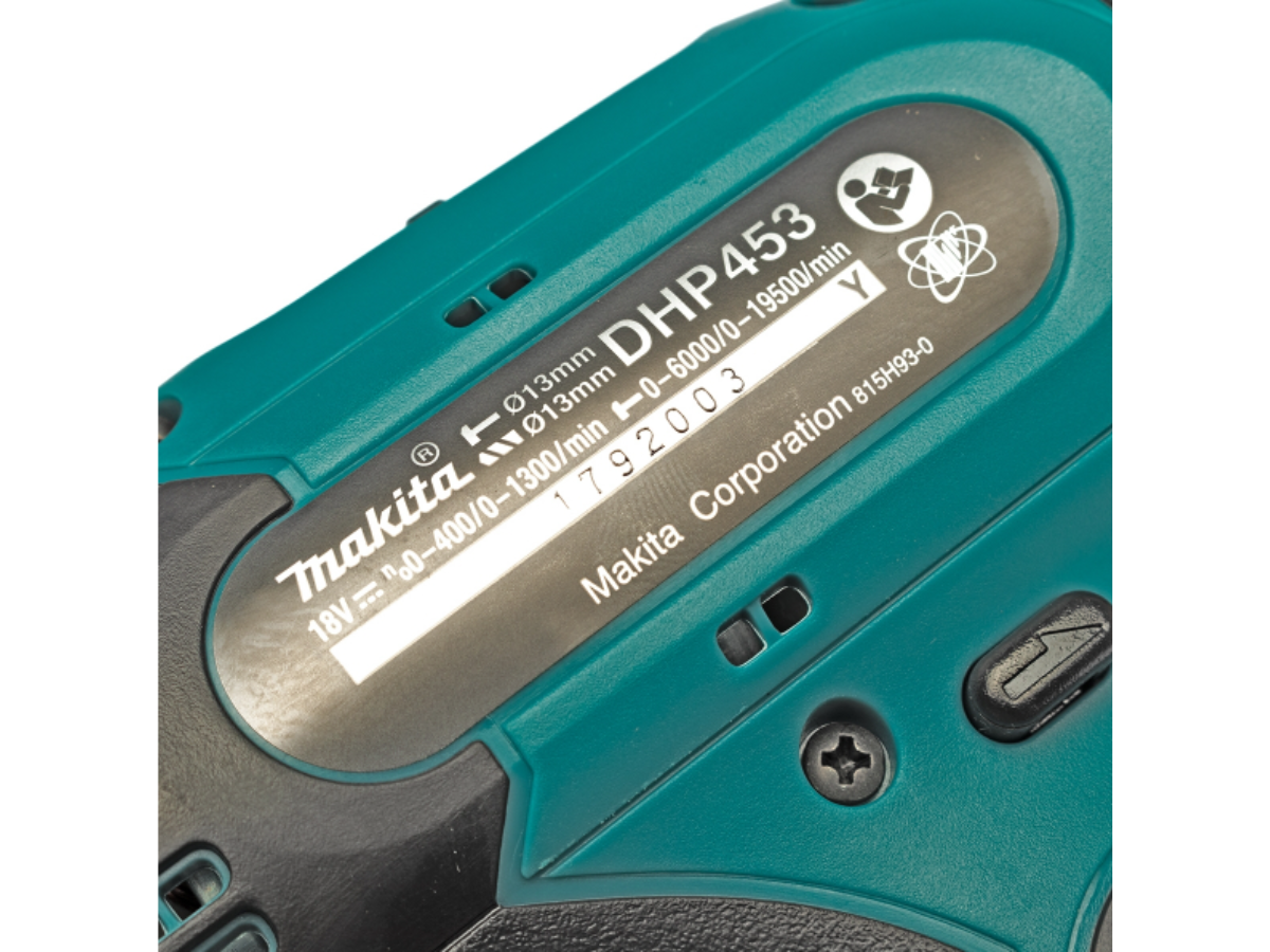 MAKITA สว่านกระแทกไร้สาย 18 โวลต์ ขนาด 13 มม. (1/2 นิ้ว) รุ่น DHP453Z