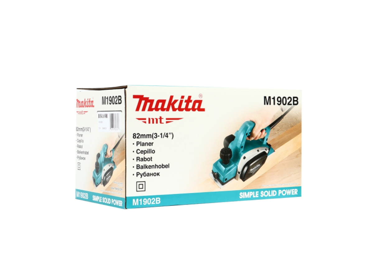 MAKITA กบไสไม้ไฟฟ้า ขนาด 3-1/4 นิ้ว (82 มม.) กำลังไฟ 500 วัตต์ รุ่น M1902B