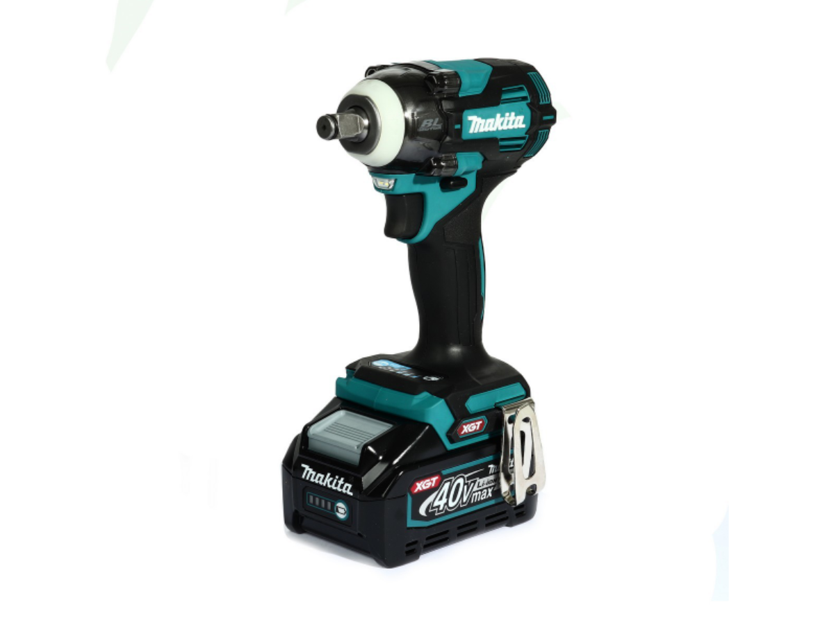 MAKITA เครื่องขันบล๊อกไร้สาย 40 โวลต์ 1/2 นิ้ว รุ่น TW004GM101 แรงบิดสูงสุด 350 นิวตันเมตร รวมแบตเตอรี่และแท่นชาร์จ